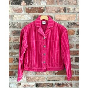 CAbi 4124 Pink Corduroy Cheeky Topper Jacket, XS